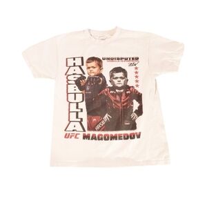 UFC Men's White Undisputed Hasbulla Magomedov T-shirt Medium